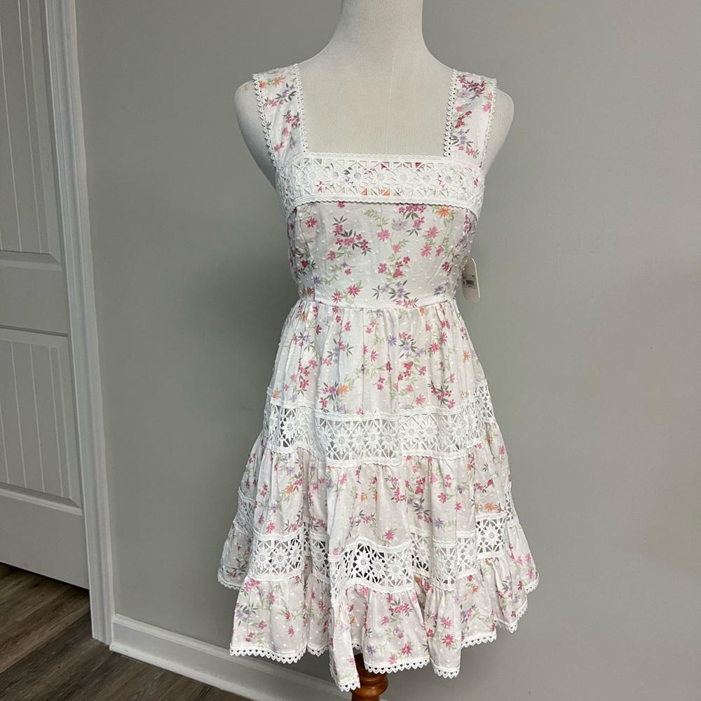 Altar'd State White Multi Floral Dress